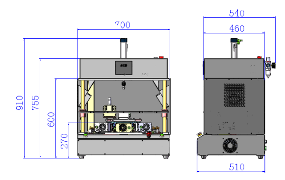 水箱壓和固化機尺寸
